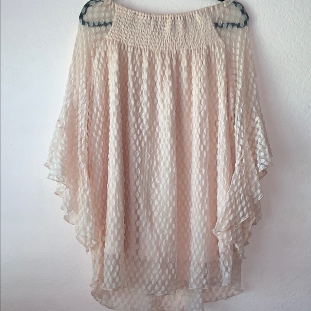 Pink Off shoulder/ Strapless Dress 1X